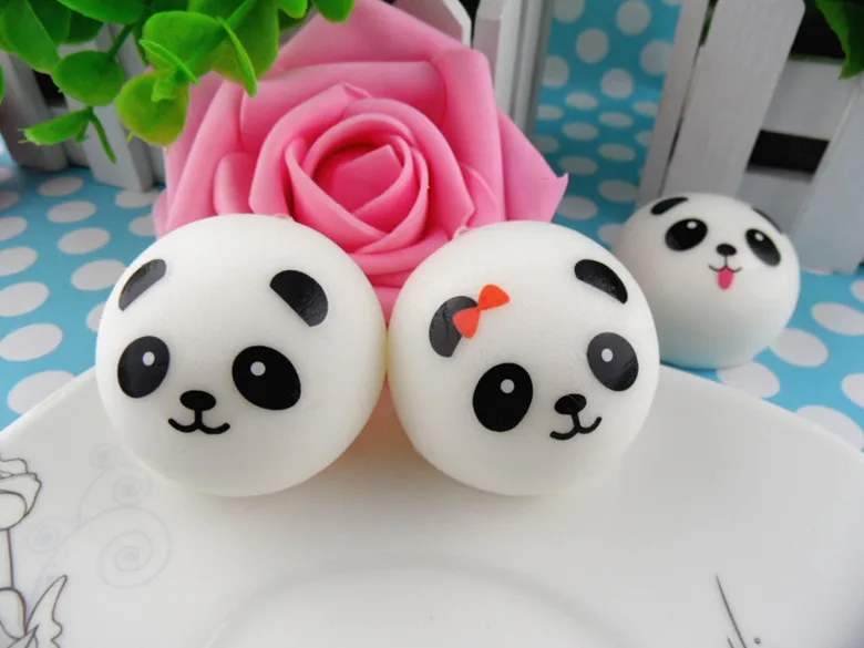 50 шт в партии! 7 см kawaii антистресс виде панды редкий коврик с запоминанием формы