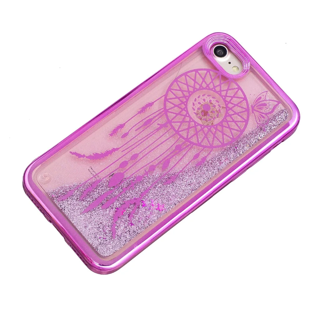 Роскошные Плывун Bling красочный чехол для iPhone 7 Чехол модные гладкие девушка СПП