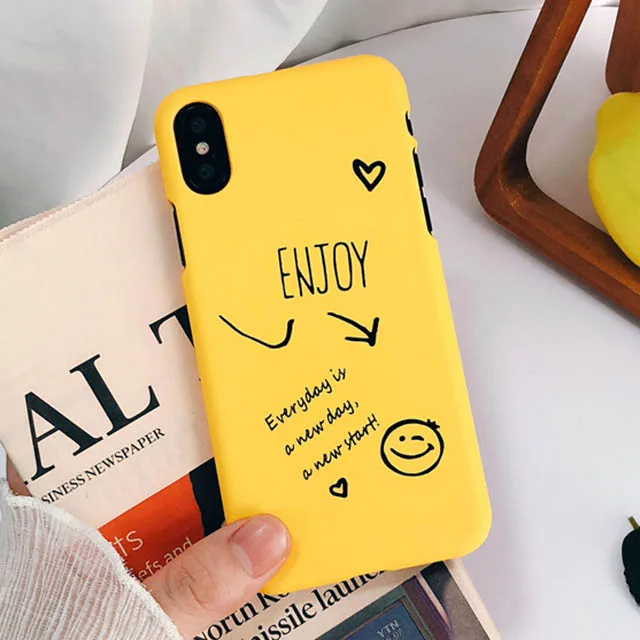 Мультяшный чехол для телефона для iphone X, чехол для iphone 6, 6S Plus, 7, 8 Plus, ультра тонкий жесткий чехол из поликарбоната с забавными буквами, чехол s Capa - Цвет: 02