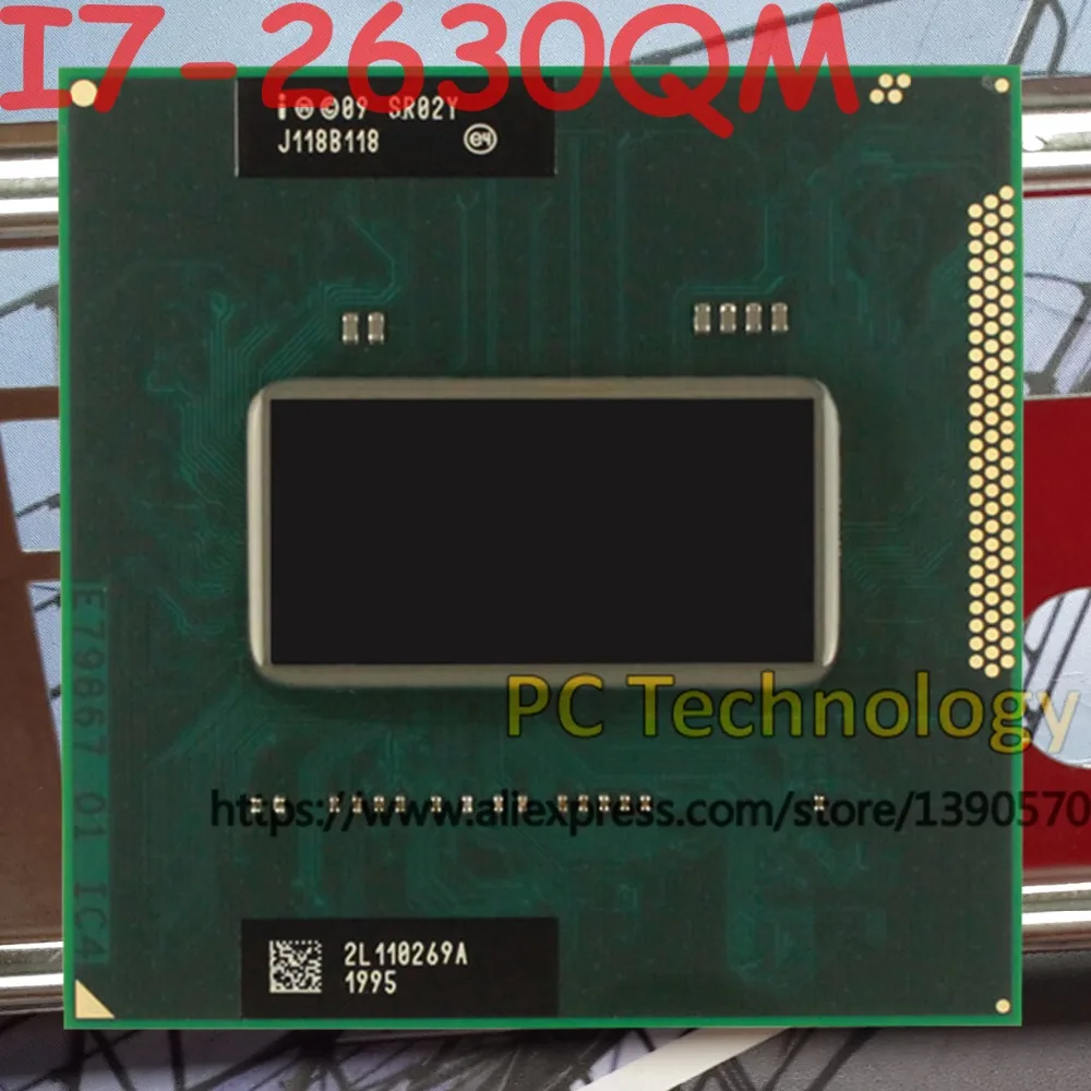 Оригинальный процессор Intel Core I7 2630QM SR02Y FCPGA988 2 0 ГГц 9 L3 = 6M четырехъядерный