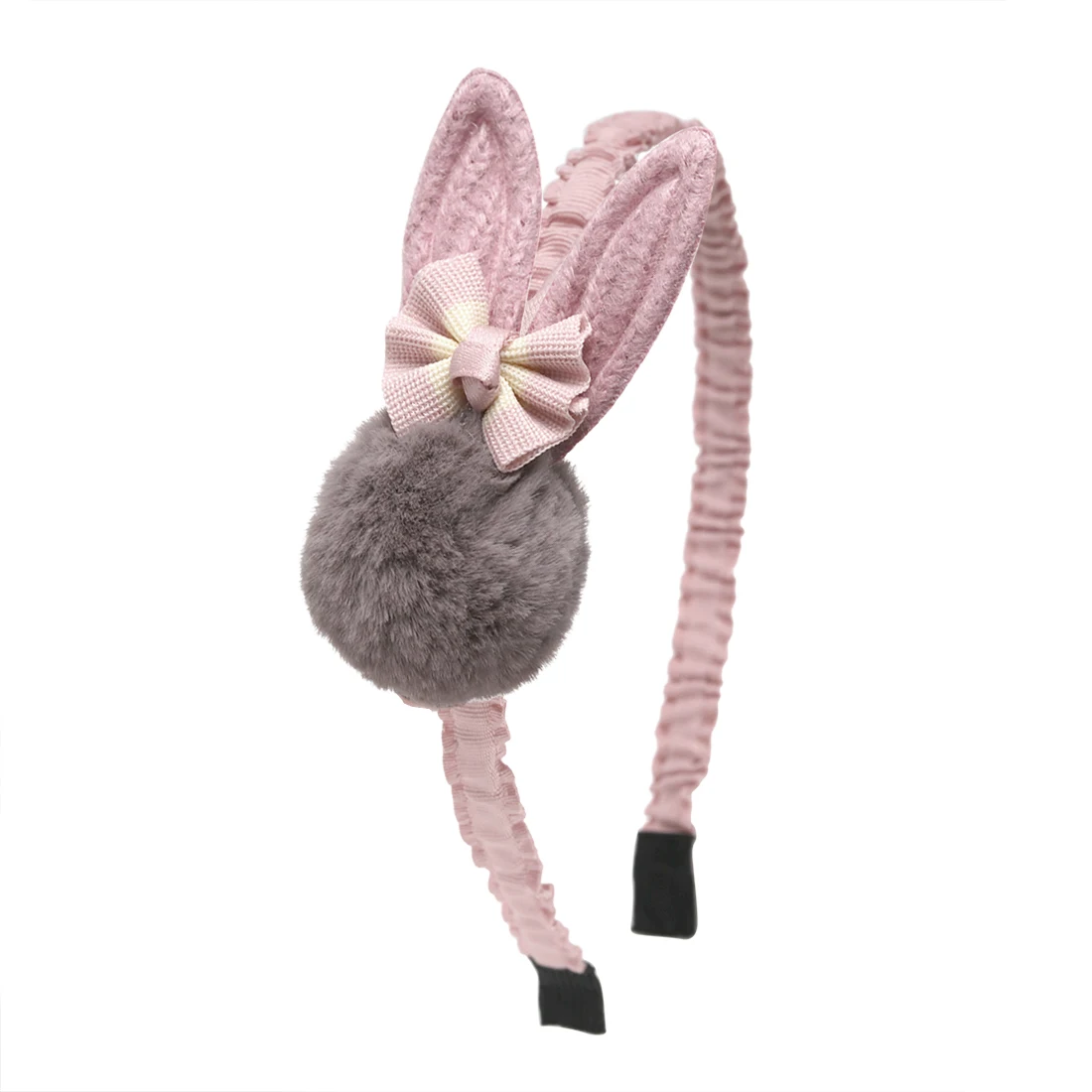 Rabbit Doll Hairbands Pom Ball Bowknot Hair Accessories for Girl Lovely Bands Hoop Cartoon Princess Headbands | Детская одежда и
