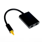 Новейший мини USB цифровой Toslink оптоволоконный аудио 1 на 2 гнездовой разветвитель адаптер микро Usb кабель аксессуар