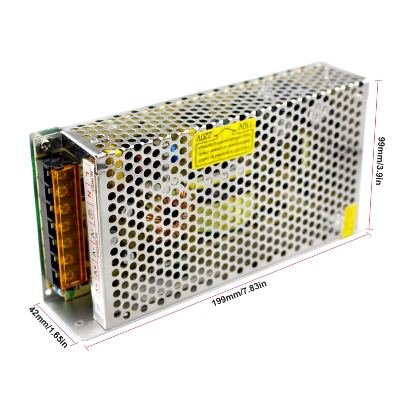 Импульсный источник питания 24V 7.5A 180W алюминиевый Ac 220V к Dc 24v ac dc Светодиодный