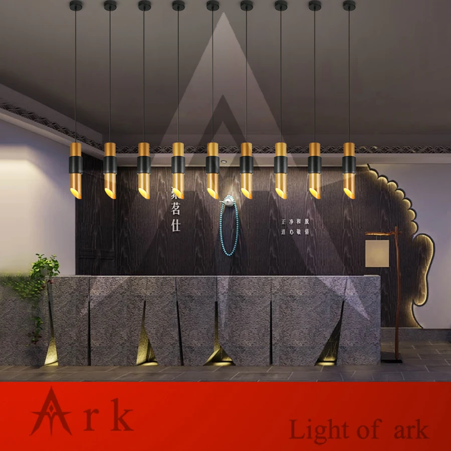 Креативная индивидуальная Цилиндрическая Люстра диаметром 10 см для ресторана