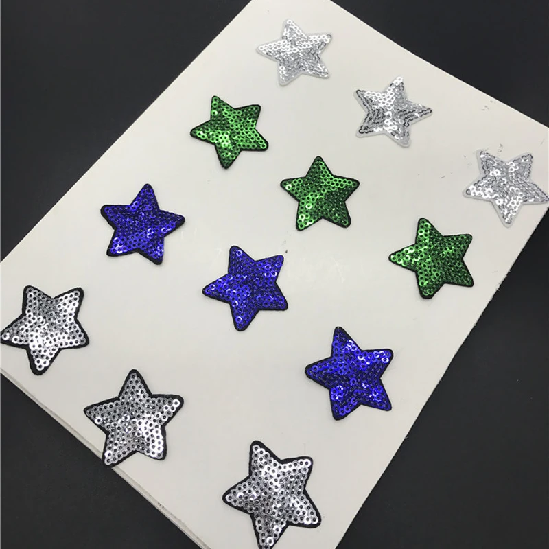 20 шт звезда блесток патчи parches куртка патч для одежды аппликация лоскутное
