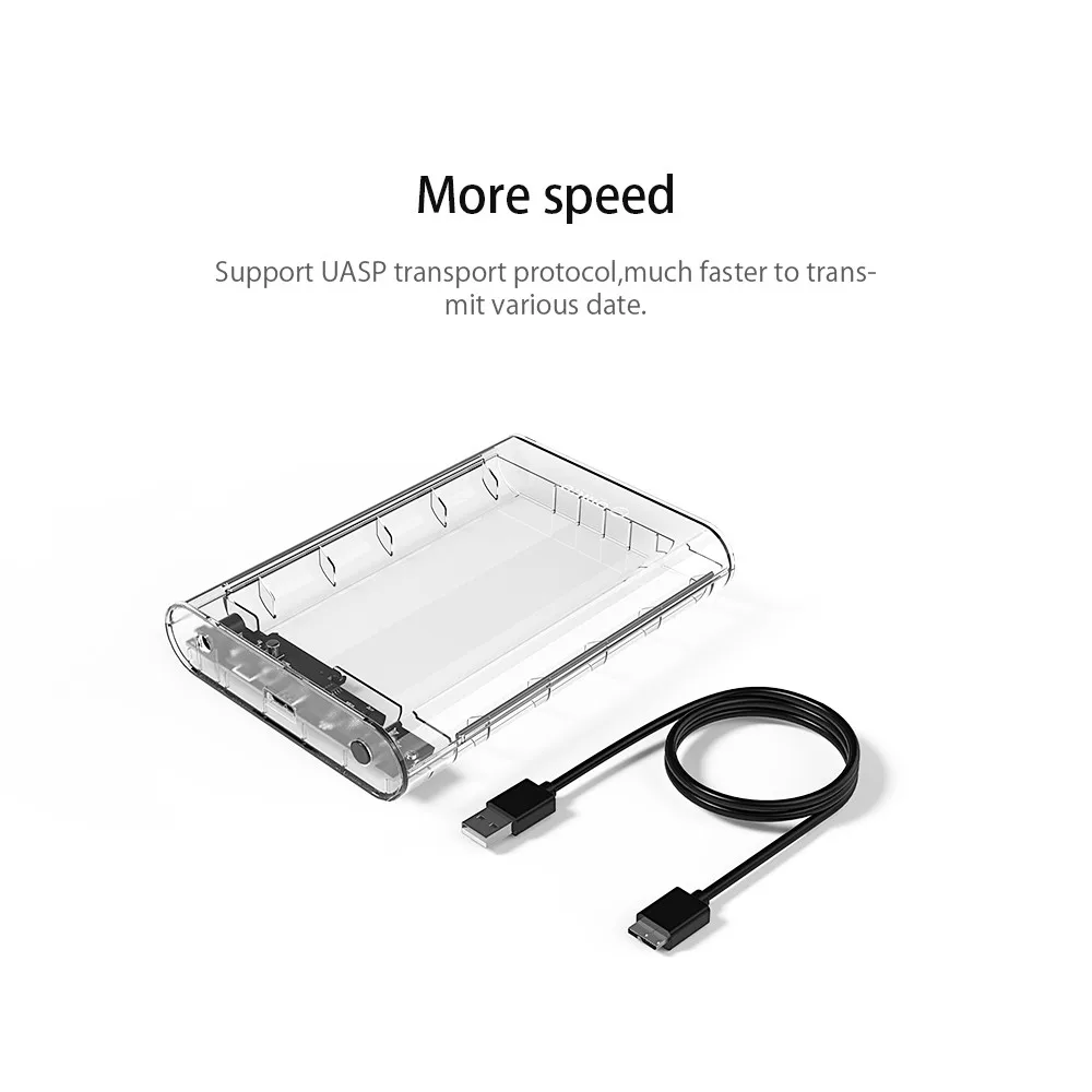 Чехол ORICO HDD 3,5 USB3.0 для SATA3.0, корпус жесткого диска для 2,5 3,5 HDD SSD Box, HD внешний адаптер, поддержка UASP 8 ТБ