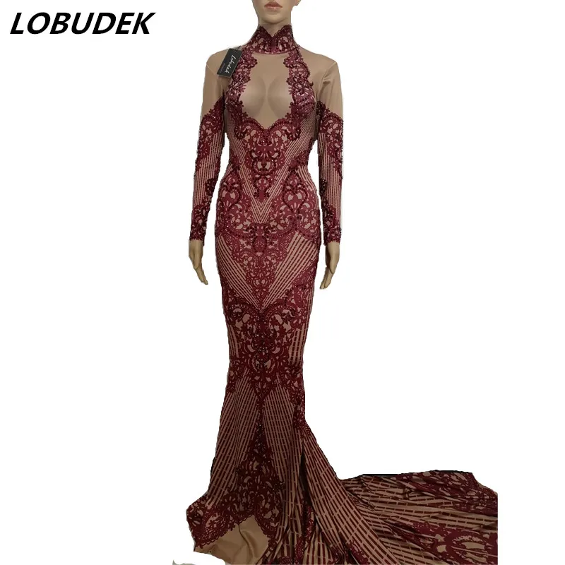 Клубное женское платье годе певицы сексуальное облегающее с длинным шлейфом