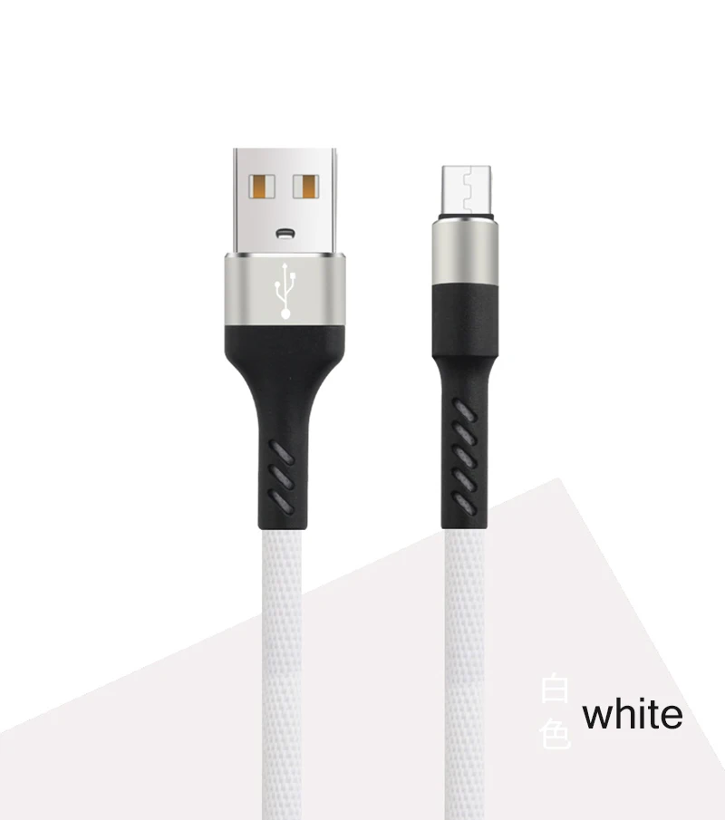 White Suntaiho Micro USB кабель 2A Быстрая зарядка USB кабель для xiaomi redmi note 5 для vivo x21 кабель для передачи данных для планшета samsung s7 - Цвет: White