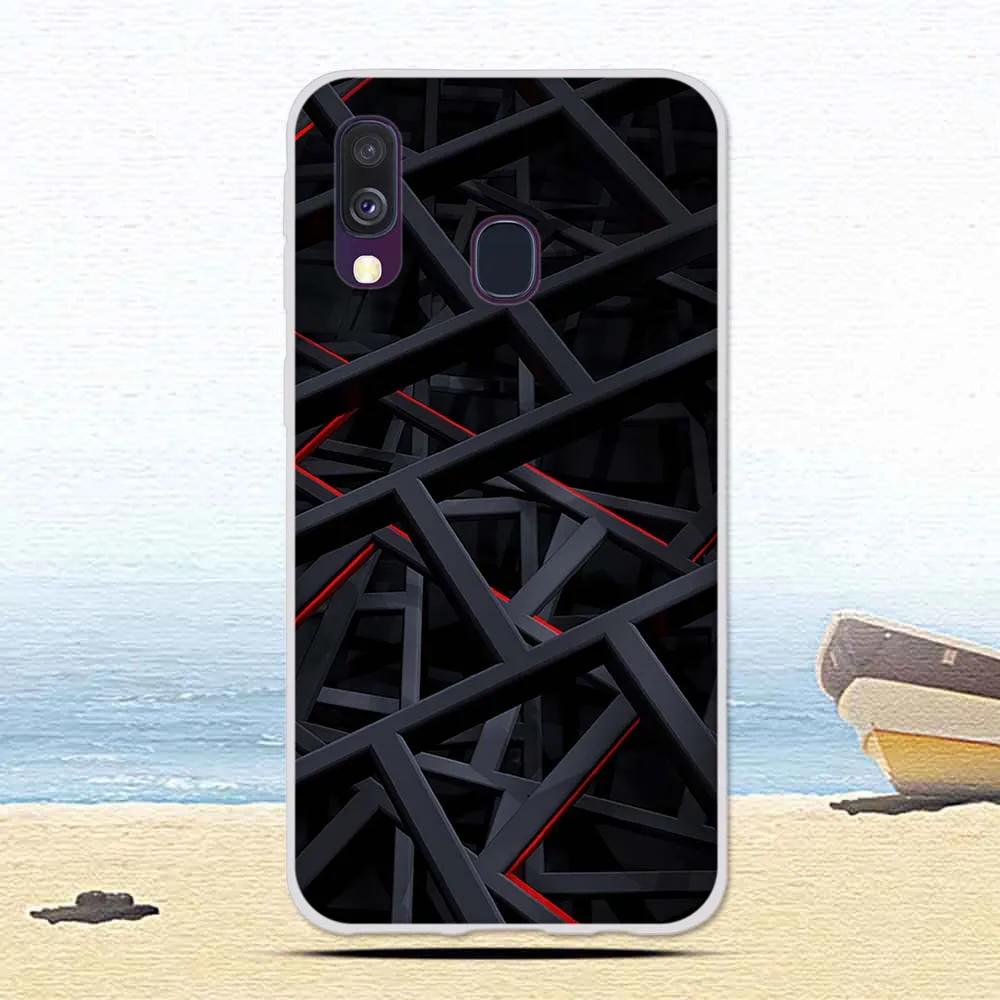 9 Роскошный мягкий силиконовый чехол из ТПУ для samsung Galaxy A40 A 40, чехол с цветочным рисунком кота, защитный чехол для телефона s Fundas Coque - Цвет: 9