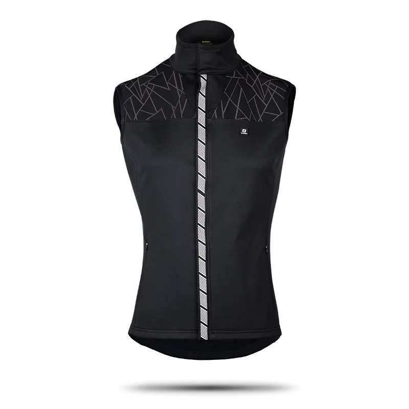 Новая мужская зимняя Флисовая теплая велосипедная куртка без рукавов жилет