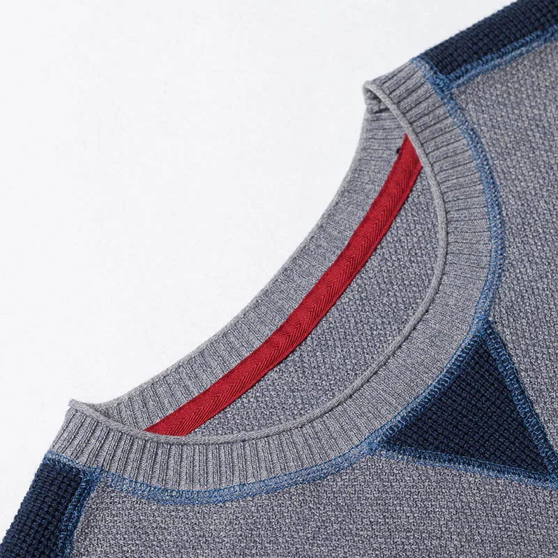 Markless свитер с круглым вырезом для мужчин 100% хлопок зимние теплые свитера пуловер