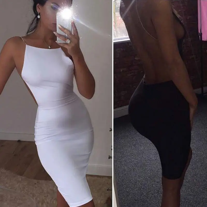 Женское Короткое мини платье облегающее бодикон без рукавов Club|mini dress|short mini