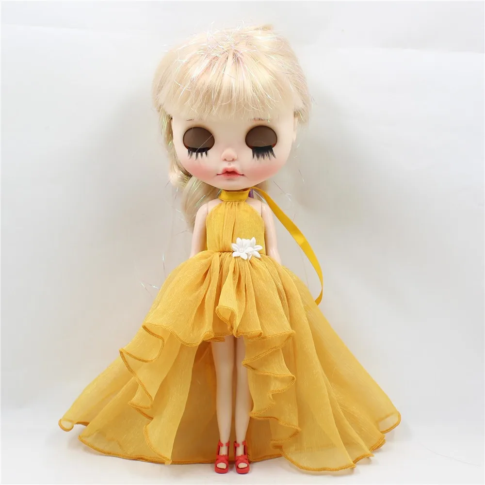Blyth doll ледяное платье с цветами элегантная одежда