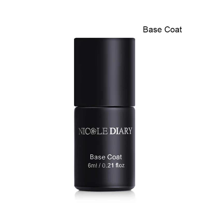 Base coat NICOLE дневник тепловой УФ-гель для дизайна ногтей лак меняющий цвет температура гель для ногтей с блестками Замочить ногтей Декоративный Гель-лак - Цвет: Base coat