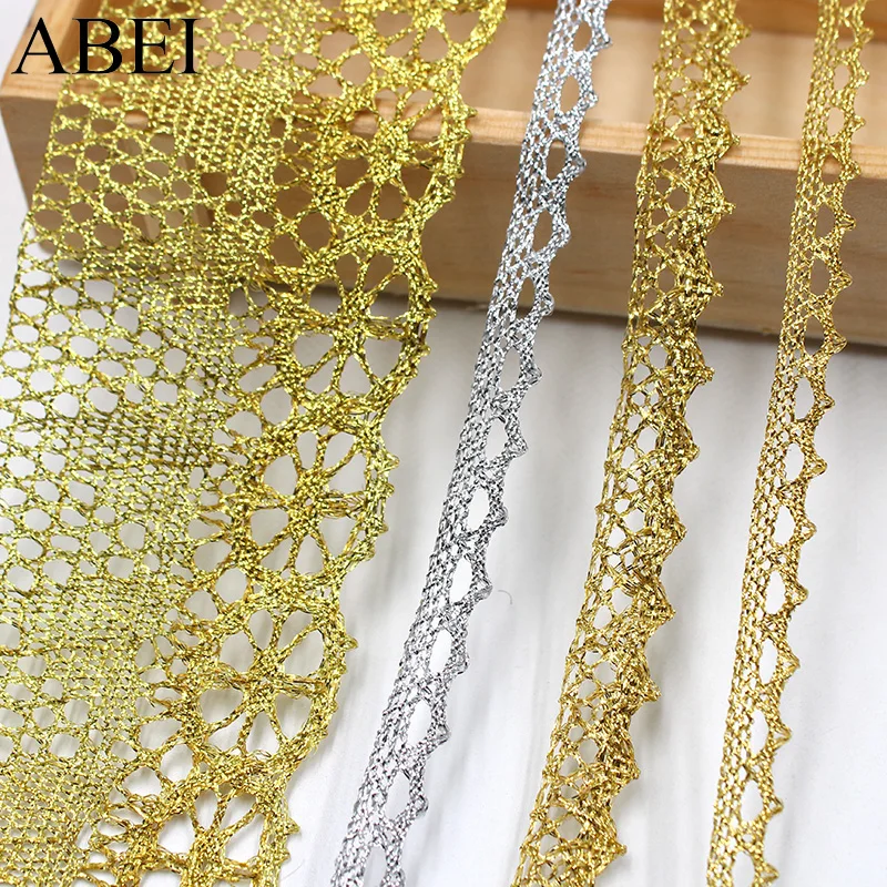 Качественные золотые и серебряные кружевные планки сделай сам лента для