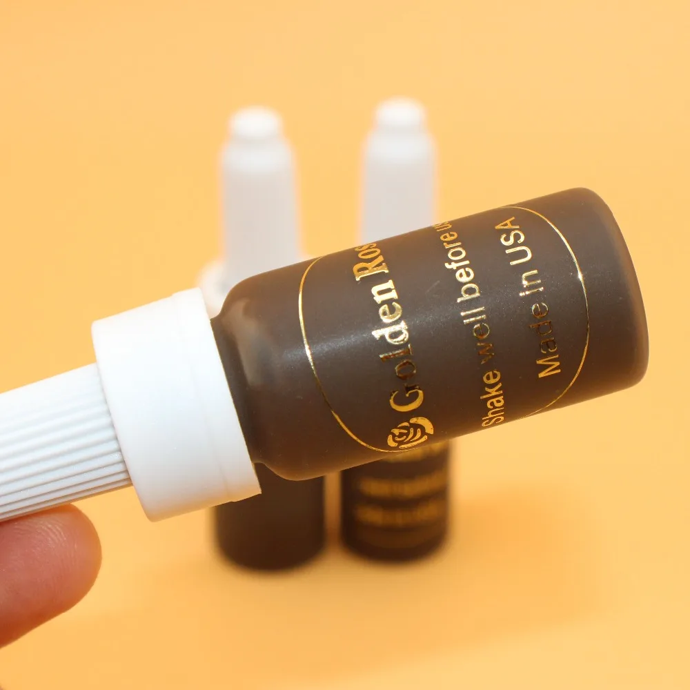 2 шт. Перманентный макияж Микро Пигмент Золотая Роза тату-чернила для бровей