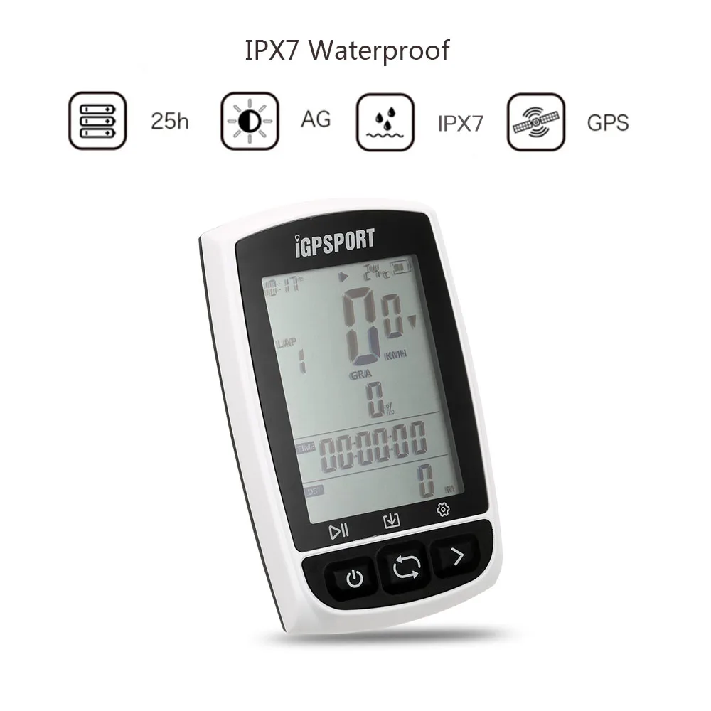 I gps порт gps велосипедный компьютер IPX7 водонепроницаемый анти-экран скорость умный велосипед gps одометр крепление для casco mtb IG50E
