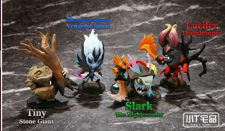 Новинка 2015 4 дюйма шт. набор из Dota 2 Slark маленький Люцифер мстительный дух горячая