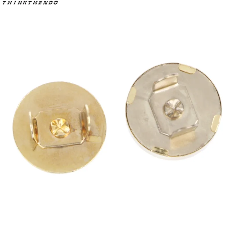 

THINKTHENDO Hot New 10 Pcs Magnetic Snap Buckle For DIY Clasps Closure Handbag Purse Bags Accessories High Quality