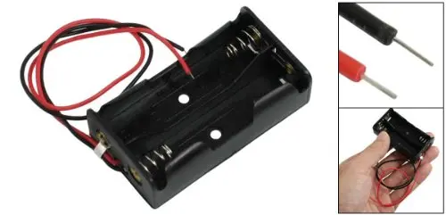 EDT-новый черный пластик 21 см/8 3 &quot2x1 5 V AA свинцовый проводной чехол для сотового