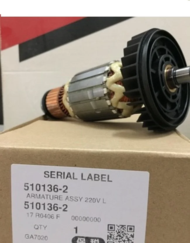 AC220-240V настоящий арматура роторный якорь для MAKITA GA9020 GA9020S GA7020 GTPSE 517794-5 517793-7 мотор угловая шлифовальная машина
