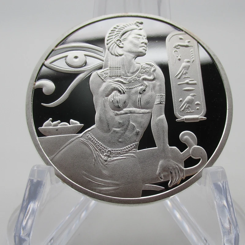 Новое поступление египетская Клеопатра серебряные медали|coin africa|coin coinslibya coins |