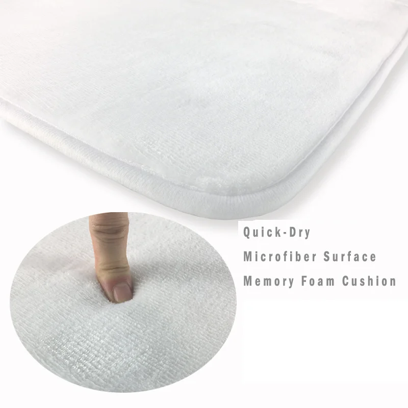 3pcs Bath Rug Sets Cartoon Wolves Pattern Bathroom Anti Slip Mat Soft Foam Shower and Toilet Set | Дом и сад