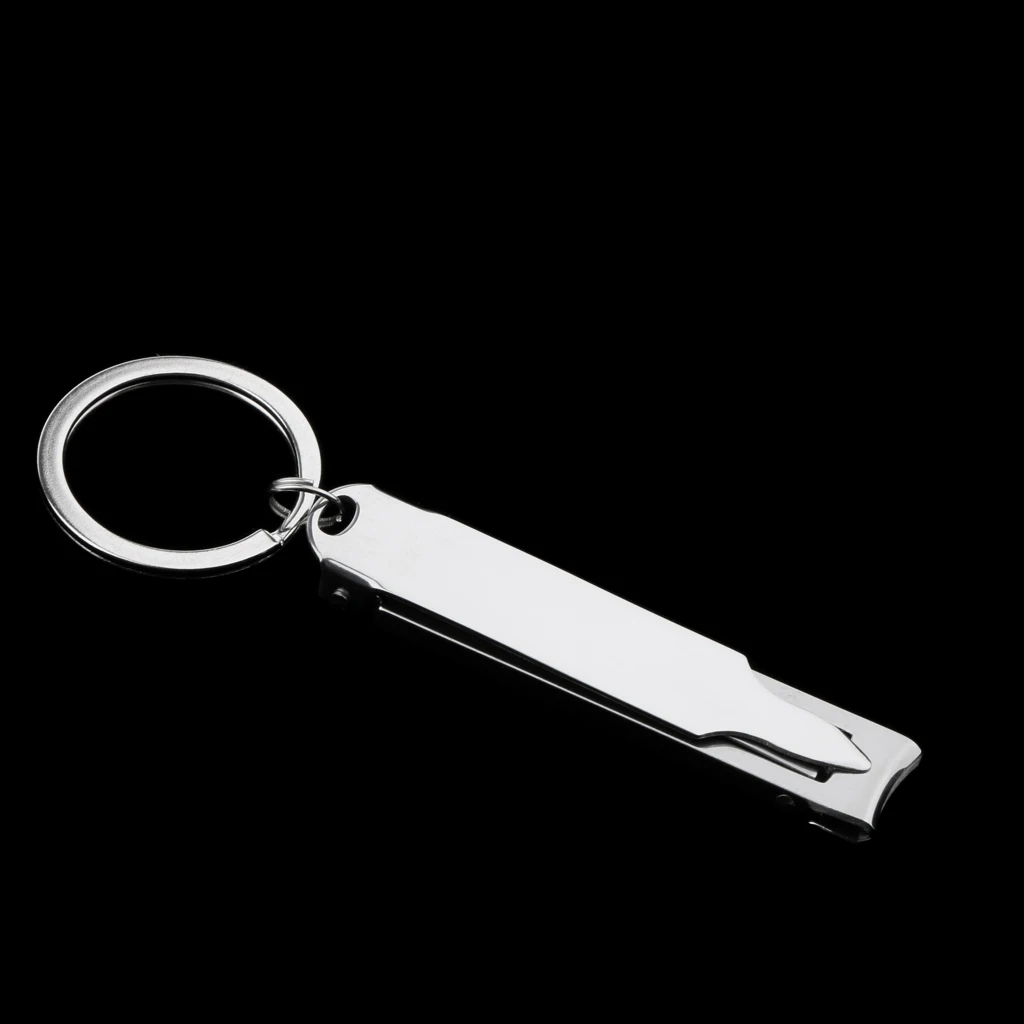 Складной триммер из нержавеющей стали для маникюра машинка стрижки ногтей с