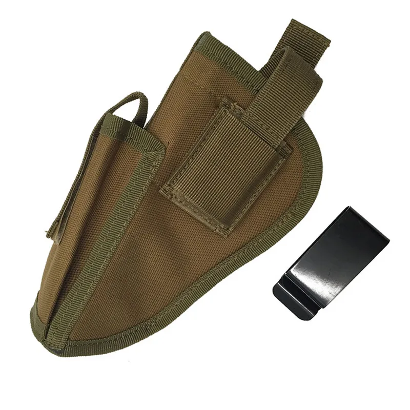 1Pcs Right Left Interchangeable Hiking Tactical Pistol Holder Hunting Hand Holster Pack Waist Sleeve Slot Snap Button | Спорт и