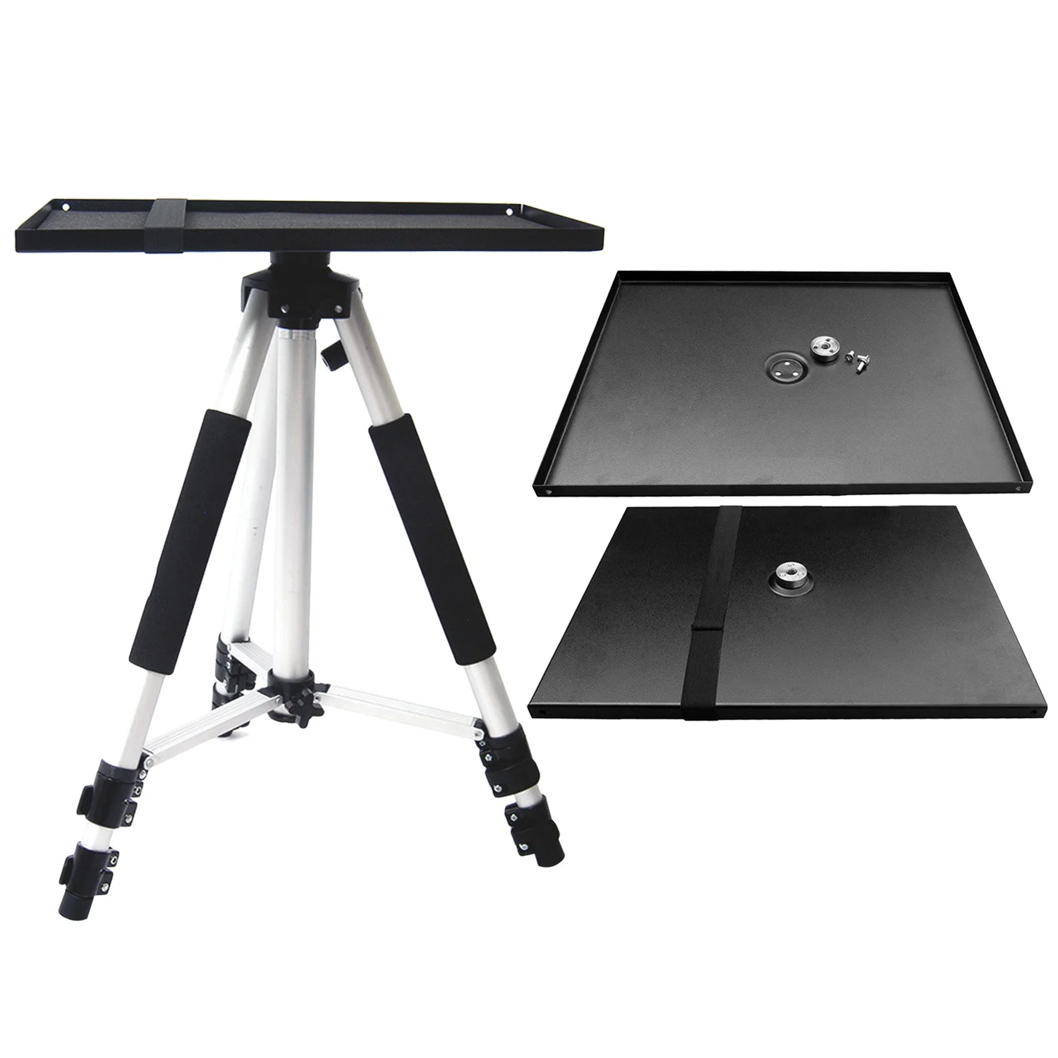 

Besegad 39x29cm Universal Metal Tray Stand Platen Platform Holder for 3/8inch Tripod Projectors Monitors Laptops Stand Mount