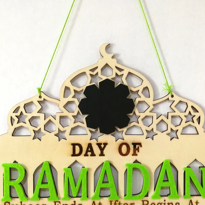 DIY Eid деревянный кулон ИД Мубарак Декор для дома Рамадан украшения висит Подвески исламистского вечерние Декор поставки