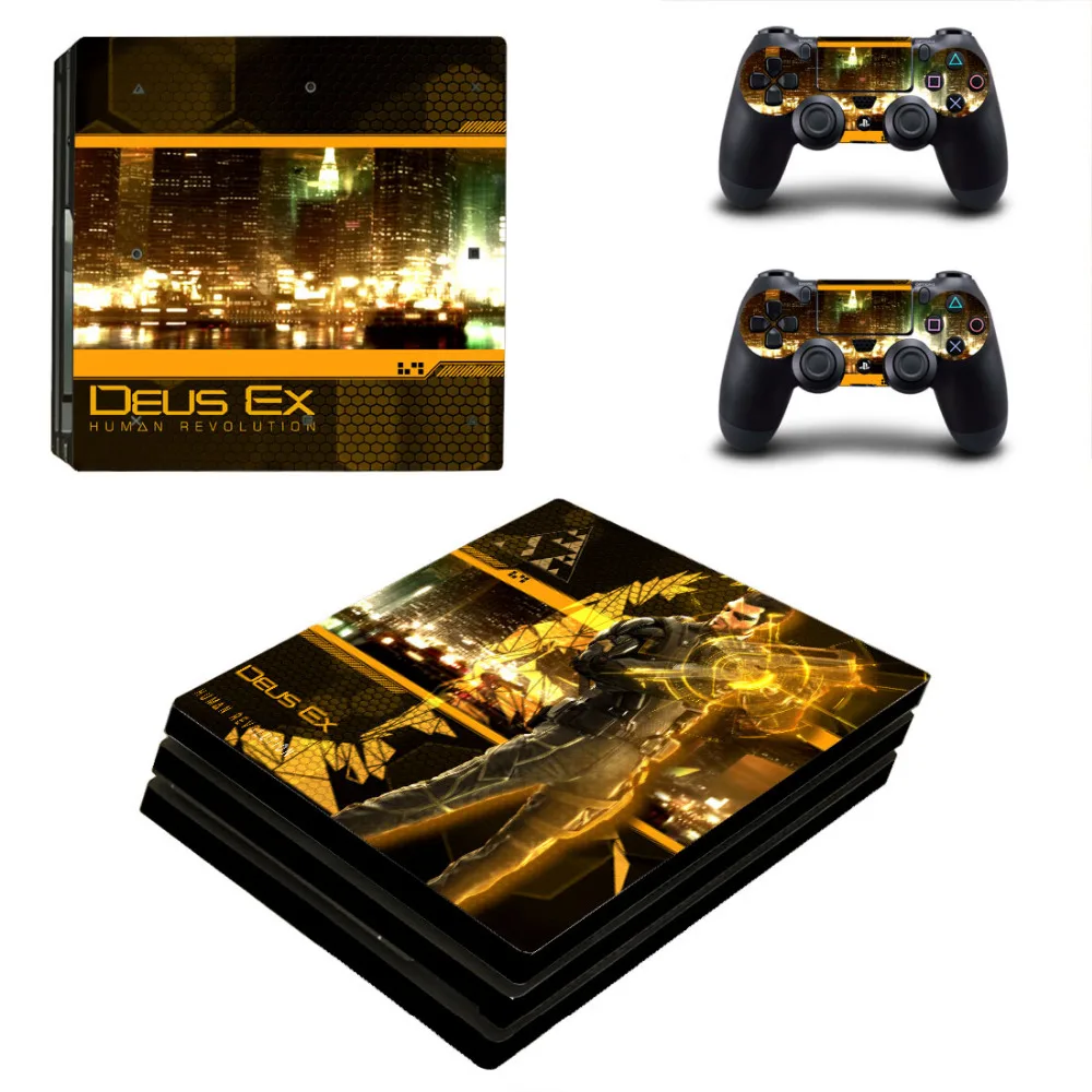 Deus Ex Mankind Divided наклейка PS4 Pro кожи наклейки для Sony PlayStation 4 консоли и контроллеры