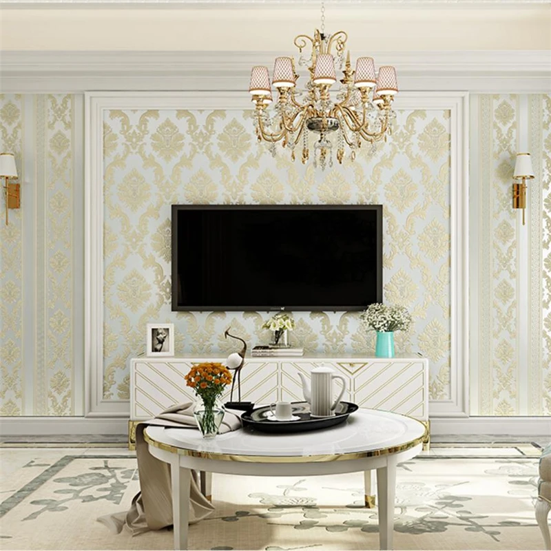 Обои beibehang из нетканого материала обои в европейском стиле для спальни фона под