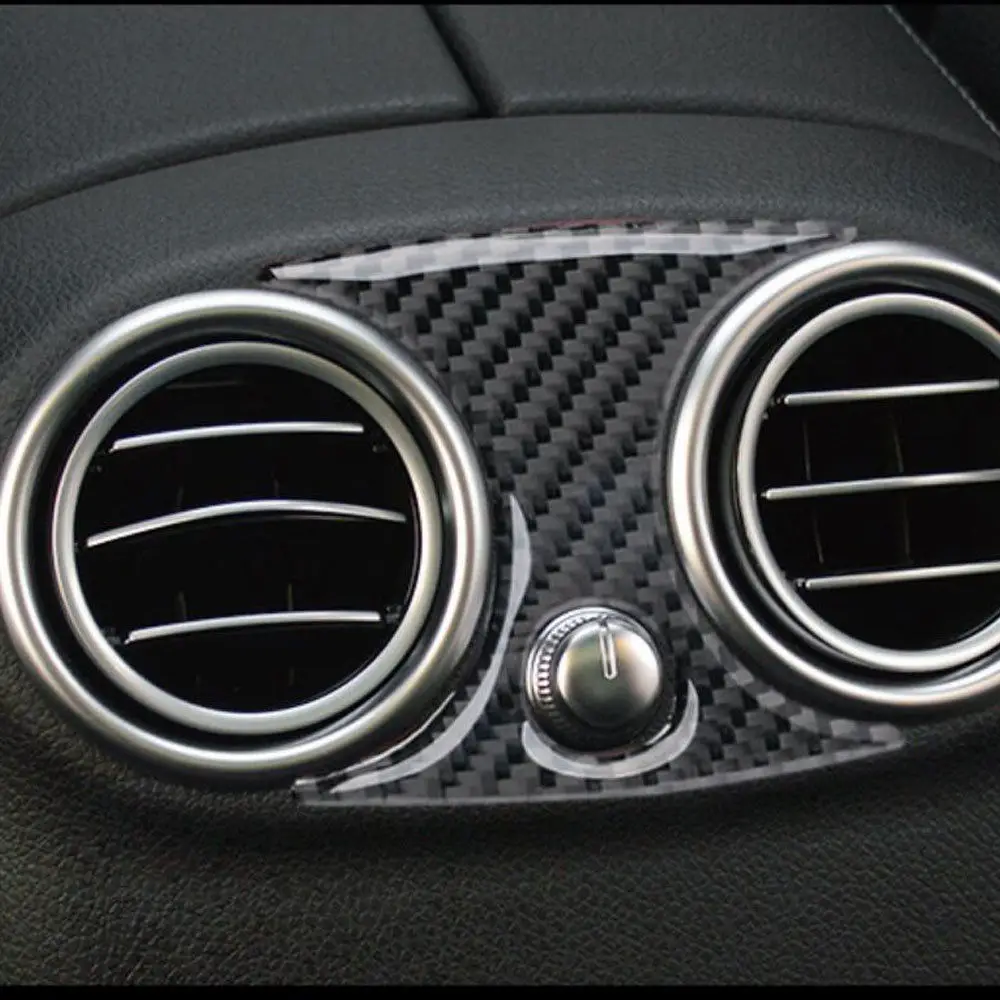 

BBQ@FUKA Car Interior Armrest Box Rear Air Vent Outlet Trim Cover For Benz C Class W205 GLA 2016-2017