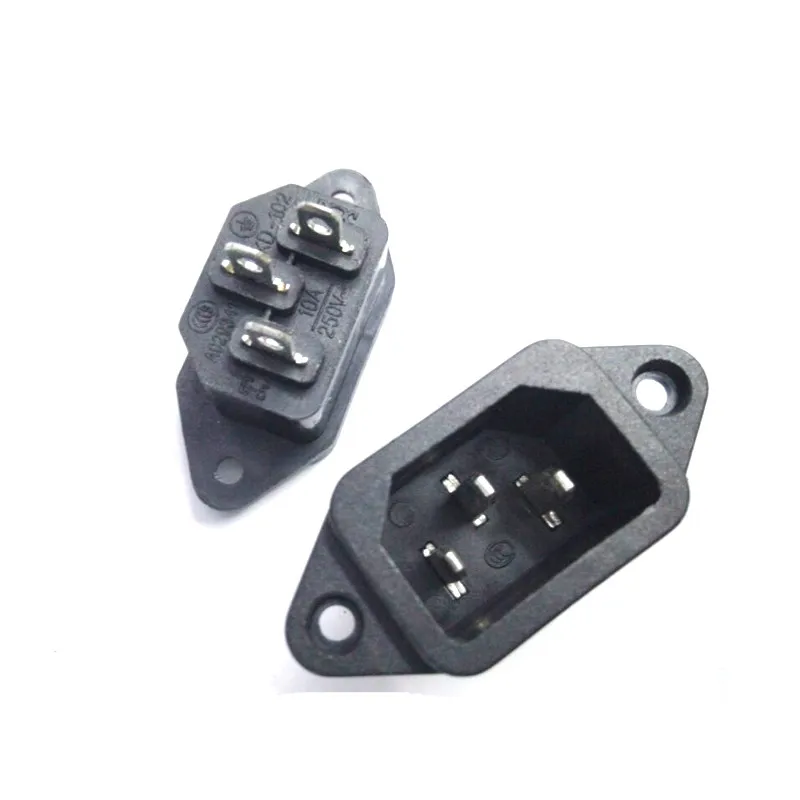 3 шт. P IEC 320 C14 штекер панели питания входные гнезда разъемы AC 250V 10A|c14 male plug|iec c14iec |