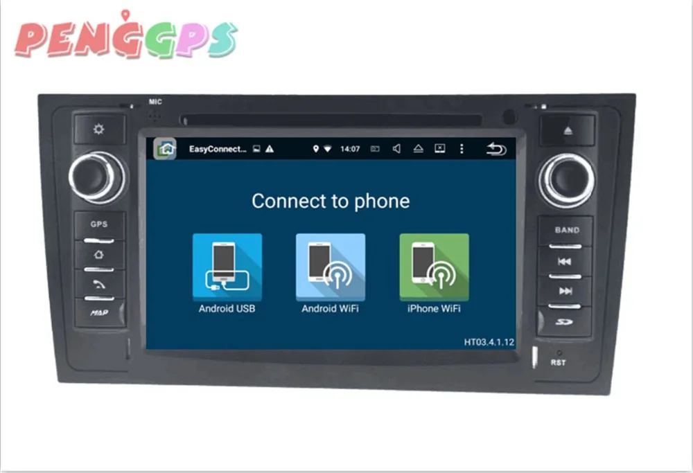 2 din Android 8 0 7 1 автомобильное радио DVD плеер gps Стерео + Navi головное устройство для Audi