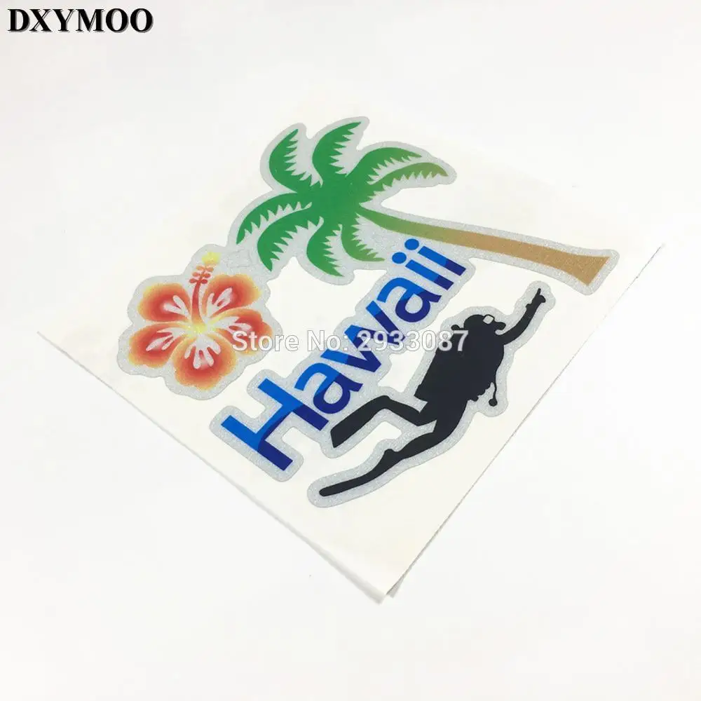 

2 размера забавные Дайвинг Гаваи SCUBE погружение автомобиль стикер s мотоцикл аквариум стикер и наклейка отражающий 3M H2776