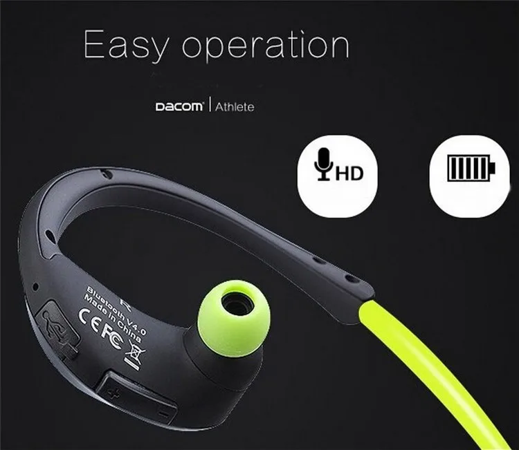 DACOM L05, Спортивная bluetooth-гарнитура, беспроводные наушники для бега, IPX7, водонепроницаемая гарнитура с шейным ободком, для телефона K6H Pro BT5.0
