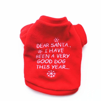 Red Shirt DOGGYZSTYLE жилет для домашних животных, собак, Рождественская одежда, красная футболка, костюм для маленьких щенков, футболка для чихуахуа - Цвет: Red Shirt