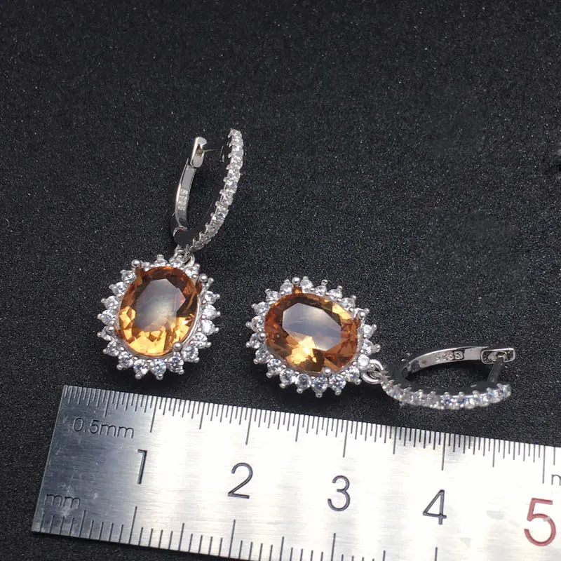 Женские серьги из серебра 925 пробы с зултанитом | Украшения и аксессуары