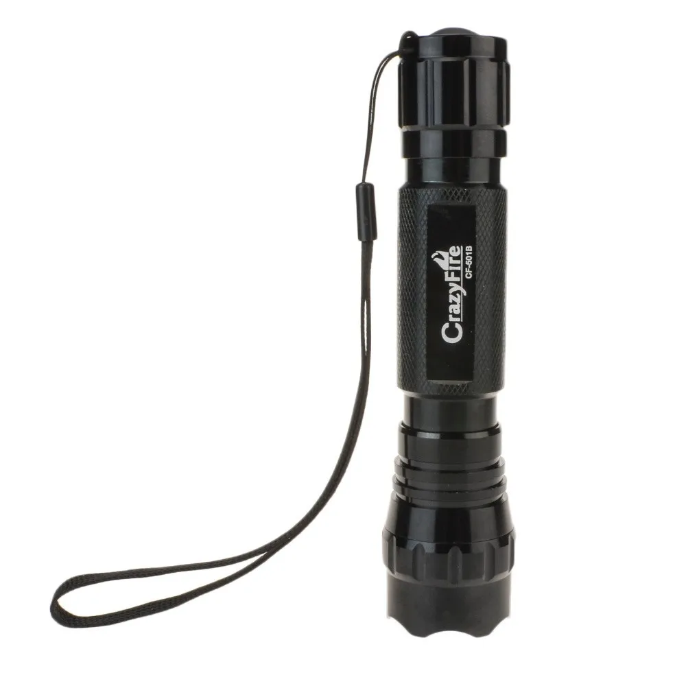 1000 люмен Cree XML T6 501B светодиодный тактический фонарь, 1 режим, ручной фонарь для охоты, кемпинга, фонарь Linternas, 1 аккумулятор 18650
