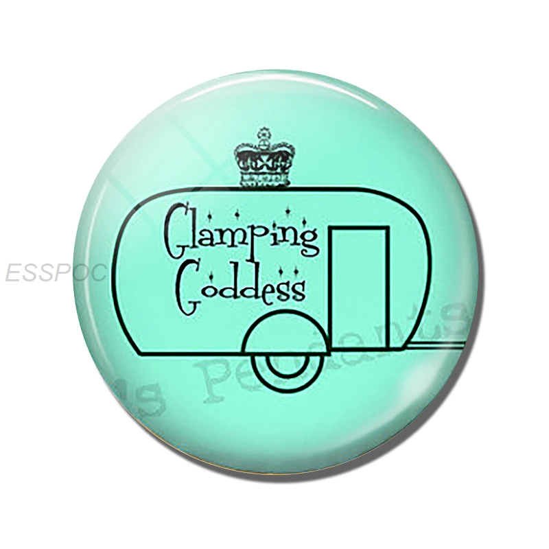 5 шт./компл. я лагерная Цитата 25 мм круглая искусственная Милая дорожная машина