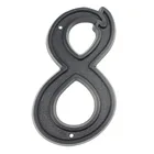 Большой дом номер 139 мм высота адрес двери цифры ABS пластик черный дом Адрес двери Знак 5-12 дюйма. #8