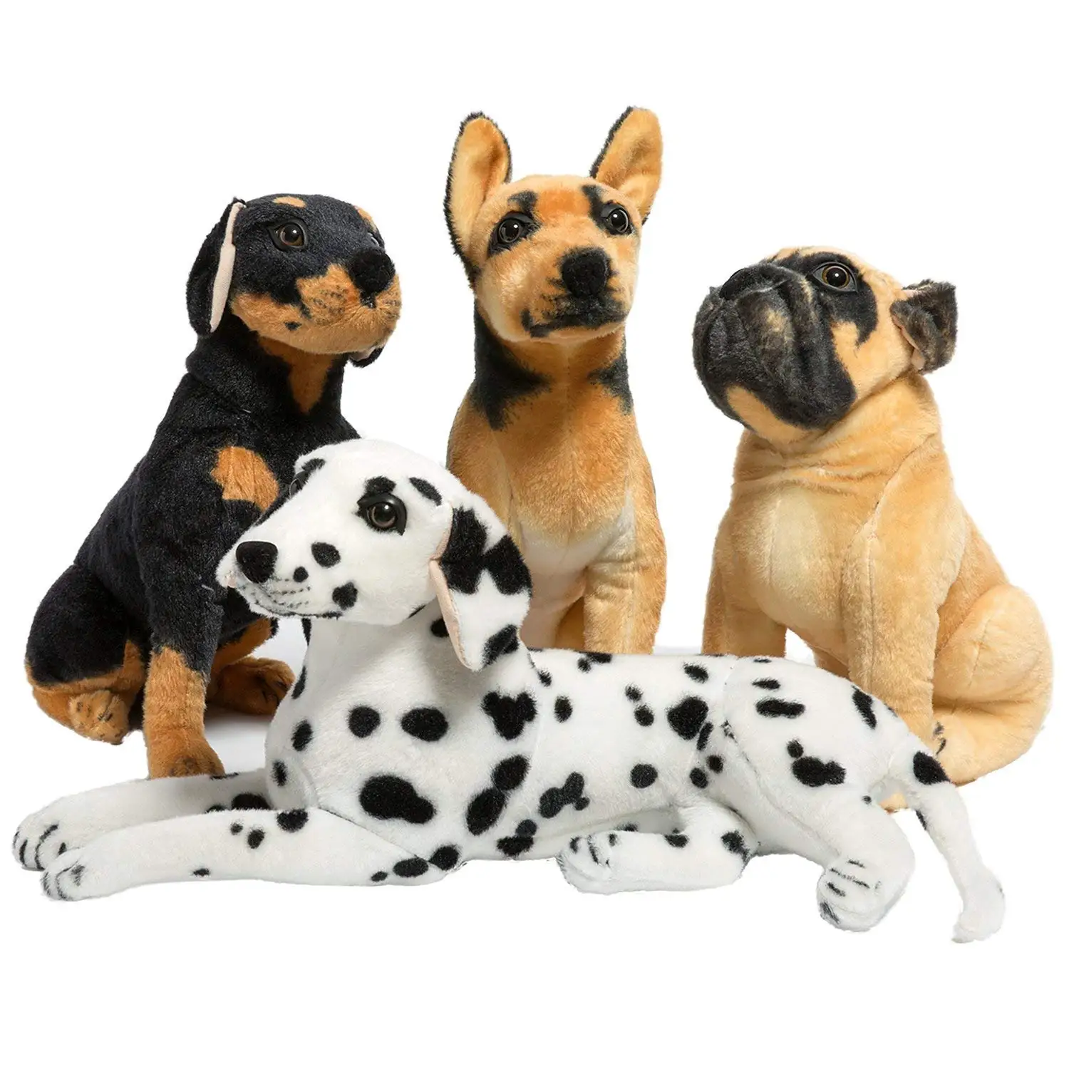

Lifelike Stuffed Animals Rottweiler Sitting Plush Dog Toys Soft Puppy Gifts 17 Inches/40cm