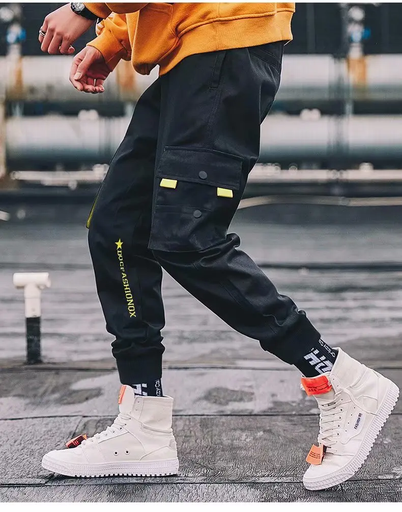 Брюки мужские спортивные повседневные штаны для бега в стиле хип хоп High Street с