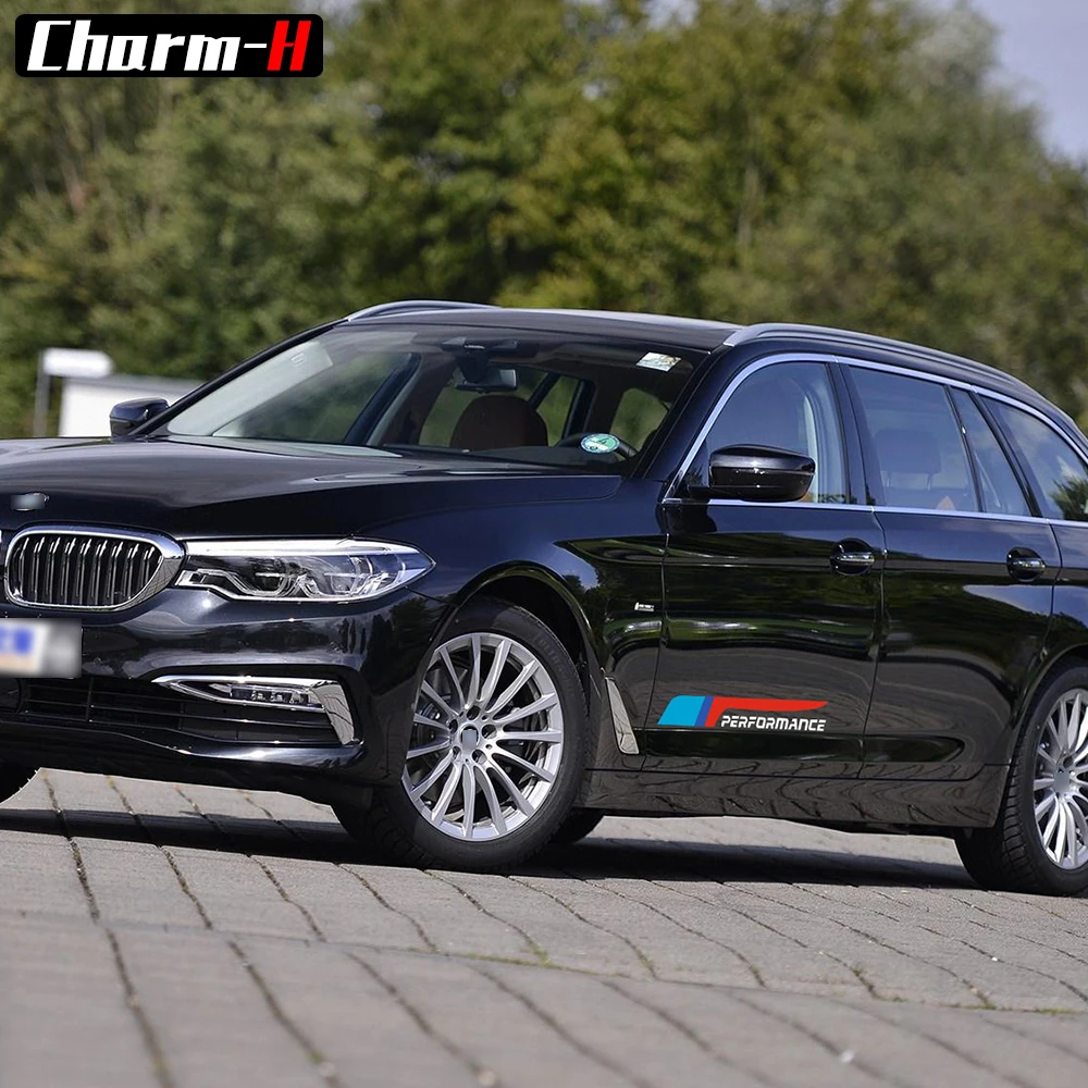 2 шт. виниловые наклейки на двери автомобиля Bmw e46 e90 e39 f30 f10 f15 e70 e60 e36 x5 e53 e34 e30 f20|vinyl