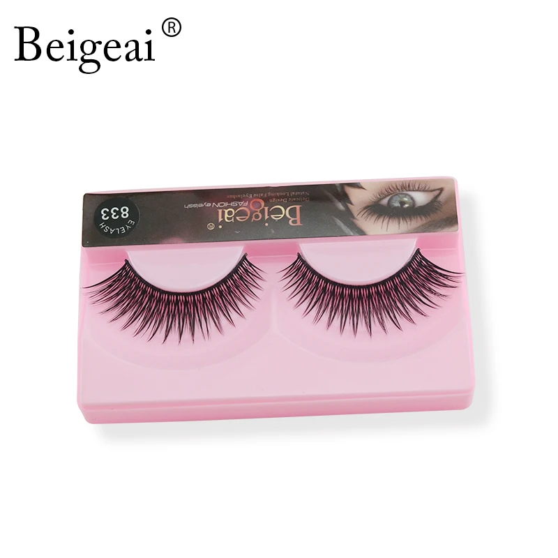 Новый 5 пар Поддельные Ресницы Расширение Ручной Длинный Толстый Beigeai Марка