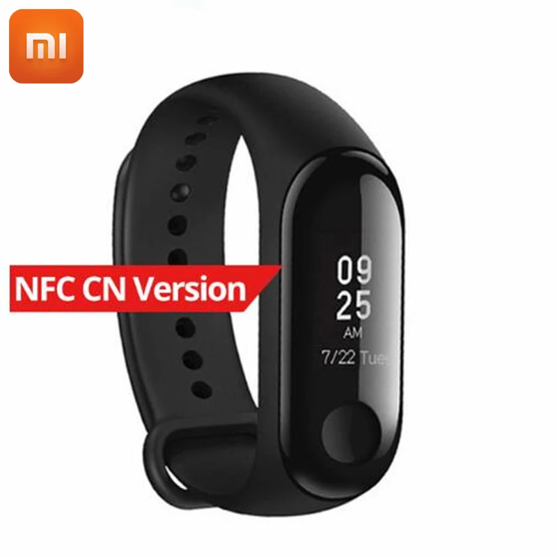 Новый оригинальный Смарт браслет Xiaomi Mi Band 3 NFC OLED 0 78 дюйма фитнес трекер для