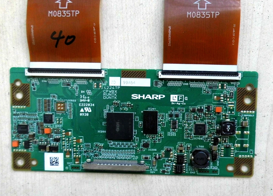

Original 40G100A logic board CPWBXRUNTK DUNTK 4224TP (ZD/ZR/ZT/ZS)