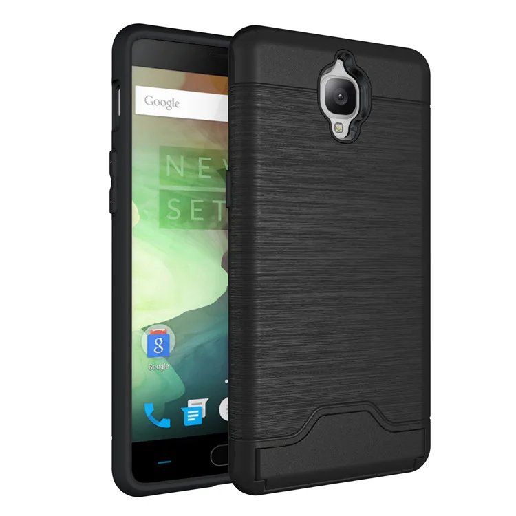 Oneplus 3 Case High Quality Anti-knock TPU&ampPC Plastic Dual Armor Cover Brushed Back For OnePlus 3T Mobile Phone | Мобильные